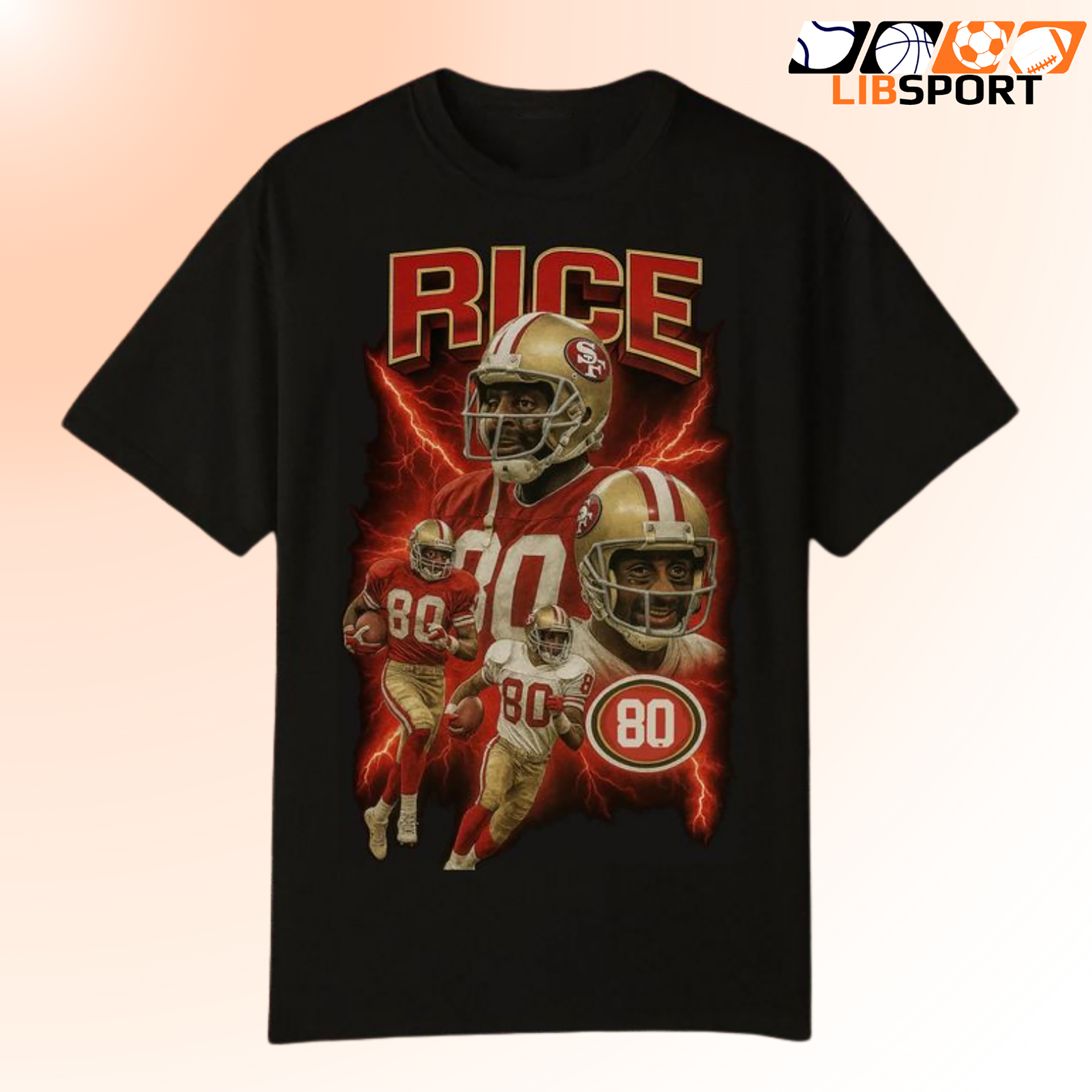 Jerry Rice Shirt, San Francisco 49ers T-Shirt, Vintage Football Tee
